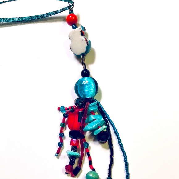 Handmade Red Green Frog Ornament by McGlamorous Home Decor - Picture 5 of 6